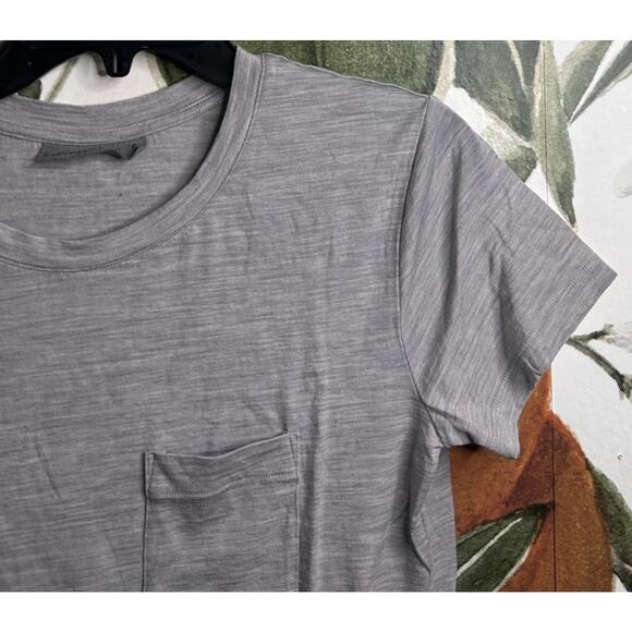 Ice Breaker Womens Small Gray Wool Blend Short Sleeve Shirt - Picture 3 of 6